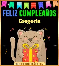 GIF Feliz Cumpleaños Gregoria